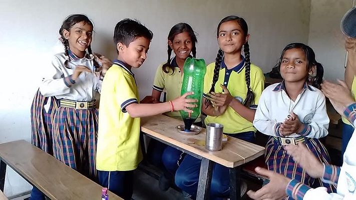 Students in classroom learning environment